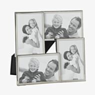 Silver Plated 4 Photo Collage Photo Frame 71004