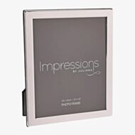 Impressions Silver Plated Flat Edge 8x10 Inch Photo Frame 3621S