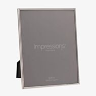 Impressions Silver Plated Thin Oblong 8x10 Inch Photo Frame 8159