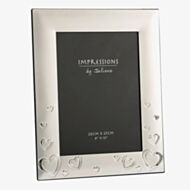Impressions Juliana Silver Plated Hearts 8x10 Inch Photo Frame FS110180