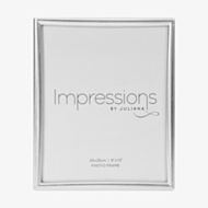 Impressions Silver Textured 10x8 Inch Photo Frame FS17180
