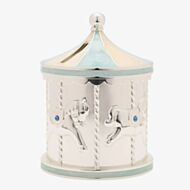 Bambino Blue Carousel Money Box Gift CG1920B