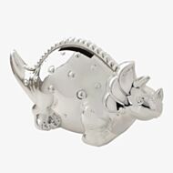 Bambino Silver Dinosaur Money Box Gift CG359