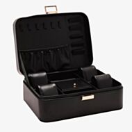 Sophia Black Oblong Leather Look Jewellery Box SP3345