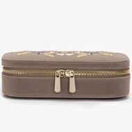 WOLF Zoe Mink Travel Zip Jewellery Case 393313