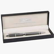 Stratton Silver & Black Rollerball Pen ST1205