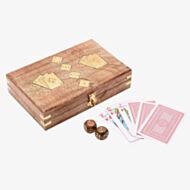 Harvey Makin Cards & Dice Wooden Games Set Gift HM1992