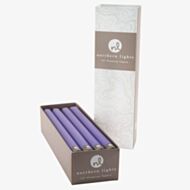 Northern Lights 12 Pack Lilac Taper Candles NL145