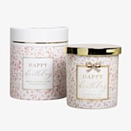 Peony & Blush Soy Happy Birthday Candle LP75404A