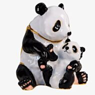 Treasured Trinkets Panda And Baby Trinket Box 15638