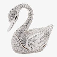 Treasured Trinkets Crystal Swan Trinket Box 15786