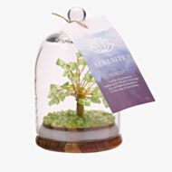 Miniature Peridot Crystal Dome Tree Ornament SP3393