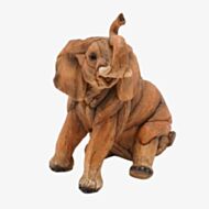 Plastic Sitting Elephant Figurine NC1314