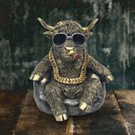 Animals With Attitude Highland Cow Chilling Ornament LP75817A