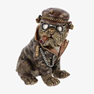 Dudes Biker Bulldog Ornament 345951