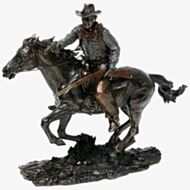Bronze Cowboy Riding Figurine 70117