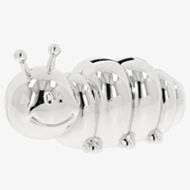 Silver Plated Caterpillar Money Box 355760