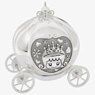 Silver Plated Pumpkin Princess Money Box 201658