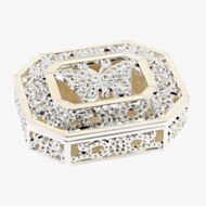 Silver Butterfly Trinket Box 14138
