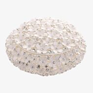 Classic White Open Work Daisy Trinket Box SP3579