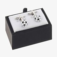 Equilibrium Silver Plated Football Cufflinks 359590