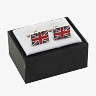 Equilibrium Silver Plated Union Jack Cufflinks 329570