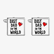 Best Dad In The World Cufflinks 90-1089