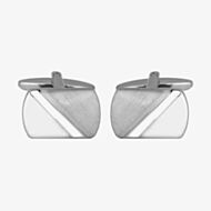 Dual Finish Brushed & Shiny Cufflinks 90-1129