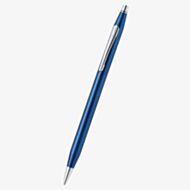 Cross Classic Century Translucent Cobalt Blue Engraved Diamond Pattern Ballpoint Pen AT0082-169