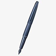 Cross ATX Sandblasted Dark Blue Stainless Steel Medium Nib Fountain Pen AT886-45MJ