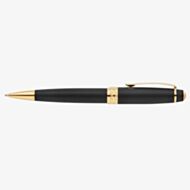 Cross Bailey Matte Black Lacquer & 23ct Gold Ballpoint Pen AT0452-24