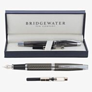 Bridgewater Lancaster Gunmetal and Chrome Fountain Pen 341521