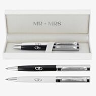 Bridgewater White & Black Mr & Mrs Boxed Occasion Pen 341500