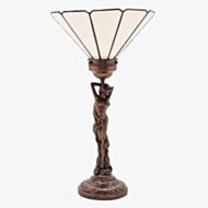 Nouveau Bronze Finish Figurine Lamp L2937