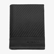 Zippo Carbon Fibre Pattern Tri-Fold Black Leather Wallet 2008000