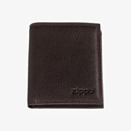 Zippo Brown Leather Tri-Fold Wallet 2006048