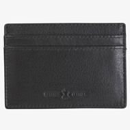 Black Leather Slim Credit Card RFID Wallet LX-06