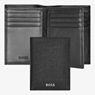 BOSS Classic Grained Black Trifold Wallet HLF416A