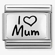 Nomination CLASSIC Composable Limited Edition Silver I Heart Mum Charm 330111/01