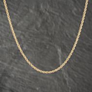 Pre-Owned 9ct Yellow Gold 18 Inch Rope Chain 41011149