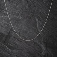 Pre-Owned 9ct White Gold Fine 18 Inch Curb Chain 41011165