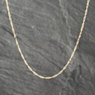 Pre-Owned Yellow Gold Twisted 20 Inch Curb Chain 41021323