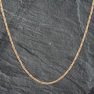 Pre-Owned 9ct Yellow Gold Twisted 20 Inch Foxtail Chain 41021420