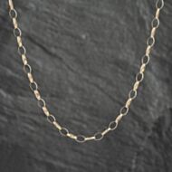 Pre-Owned 9ct Yellow Gold Oval 23 Inch Belcher Chain 41021467