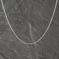 Pre-Owned 9ct White Gold Fancy 15 Inch Chain 41021505