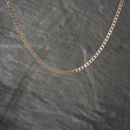 Pre-Owned 9ct Yellow Gold Square Link 16 Inch Curb Chain 41021518