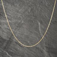 Pre-Owned 9ct Yellow Gold 23 Inch Paper Link Chain 41021522