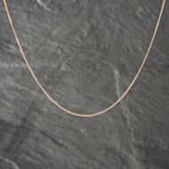 Pre-Owned 9ct Rose Gold 18 Inch Curb Chain 41021523