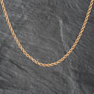 Pre-Owned 9ct Yellow Gold 18 Inch Rope Chain 41021535