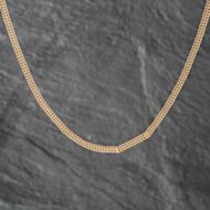 Pre-Owned 9ct Yellow Gold Double 18 Inch Curb Chain 41021540